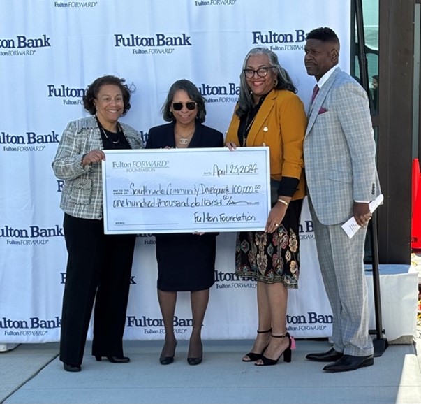 Fulton Bank presenting a check to Southside Community Development & Housing Corp